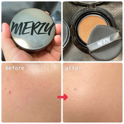THE FIRST CUSHION COVER/MERZY/クッションファンデーションを使ったクチコミ(2枚目)