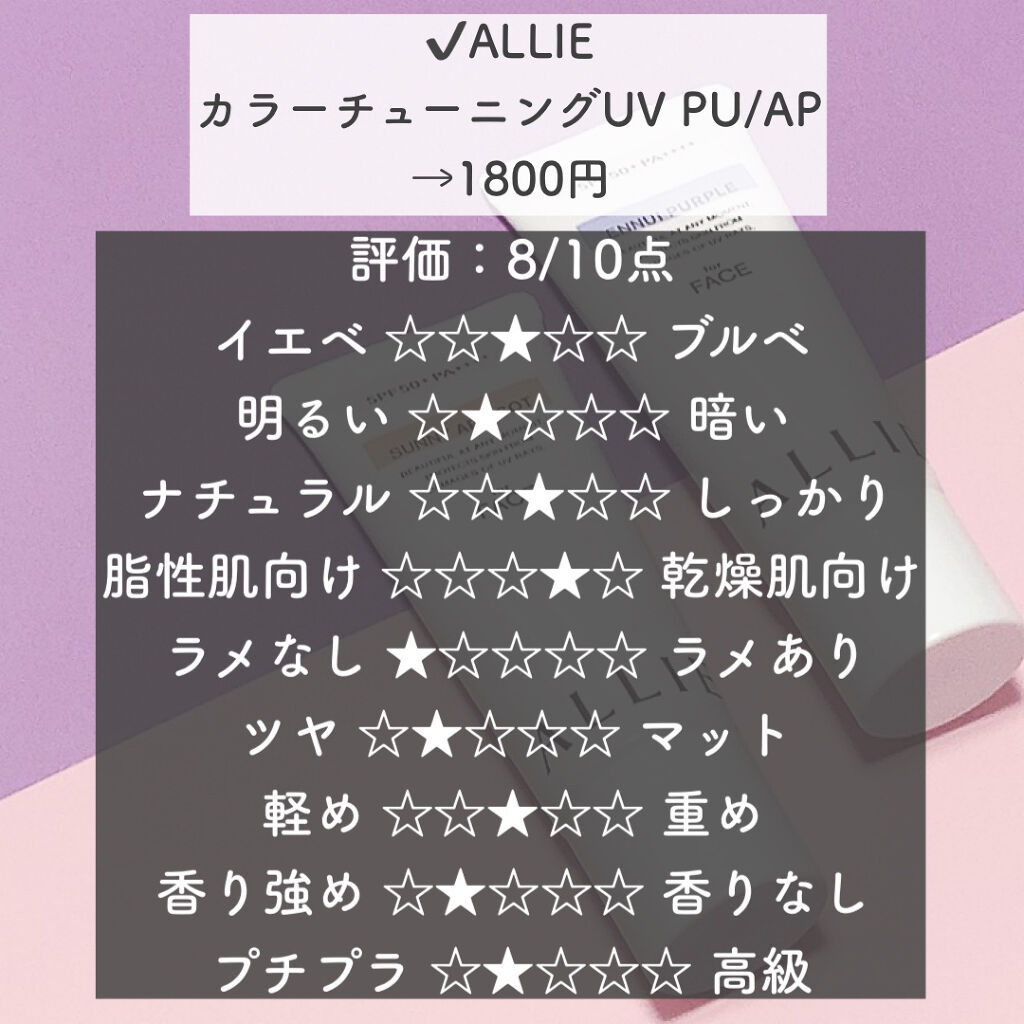 アリィー クロノビューティ カラーチューニングUV/アリィー/日焼け止めクリームを使ったクチコミ（2枚目）