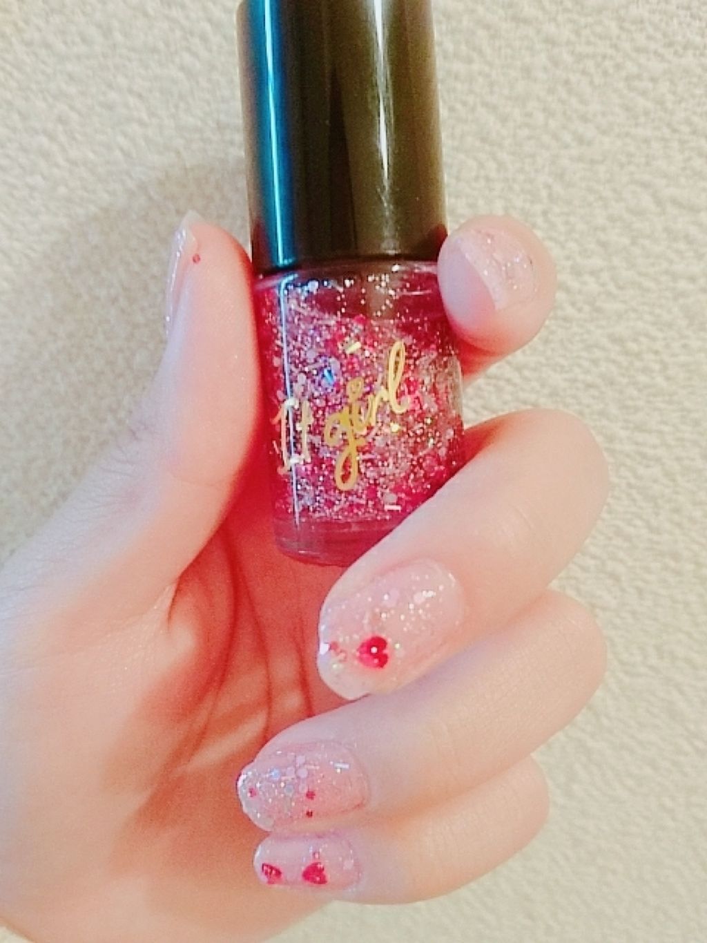 ITGグリッターネイル/DAISO/マニキュアを使ったクチコミ（1枚目）