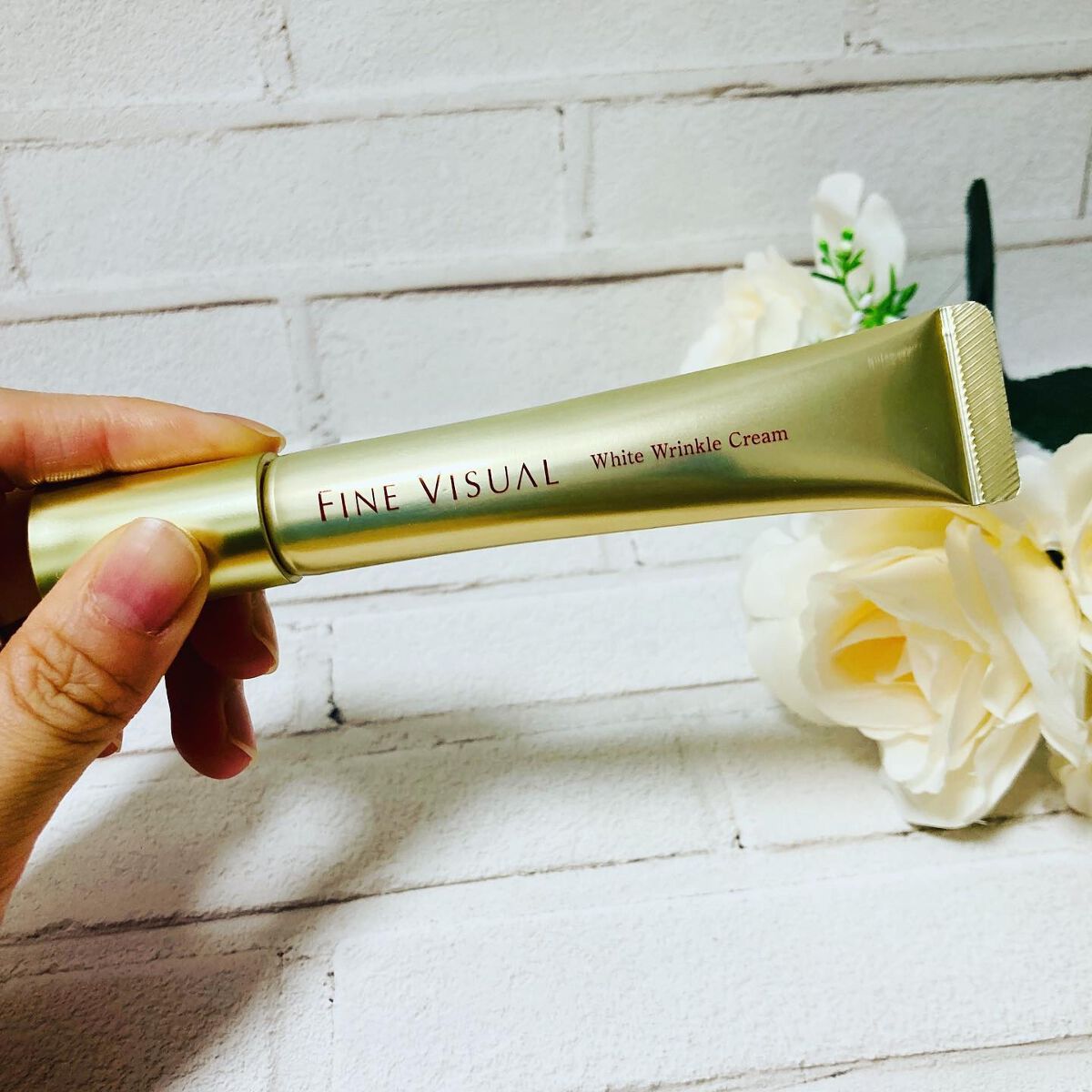 ファインビジュアル ホワイトリンクルクリーム /フェヴリナ/フェイスクリームを使ったクチコミ（2枚目）