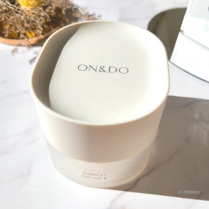 ON&DO エンリッチクリームIIのクチコミ「
🖤乳液とクリームのいいとこどり🤍
@onanddo_official
\.....」(2枚目)