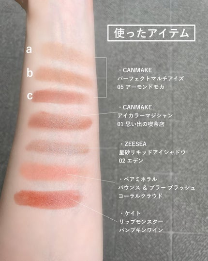 パーフェクトマルチアイズ/キャンメイク/アイシャドウパレットを使ったクチコミ(6枚目)