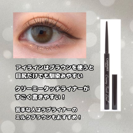 クリーミータッチライナー/キャンメイク/ジェルアイライナーを使ったクチコミ(6枚目)