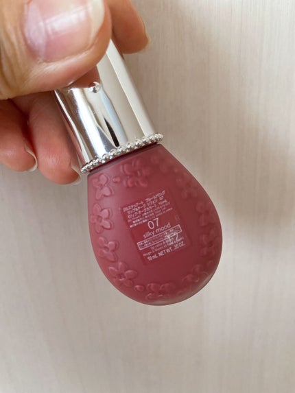 ジルスチュアート ブルームドロップ リップ&チーク シフォン 07 silky mood/JILL STUART/リキッドチークを使ったクチコミ(2枚目)