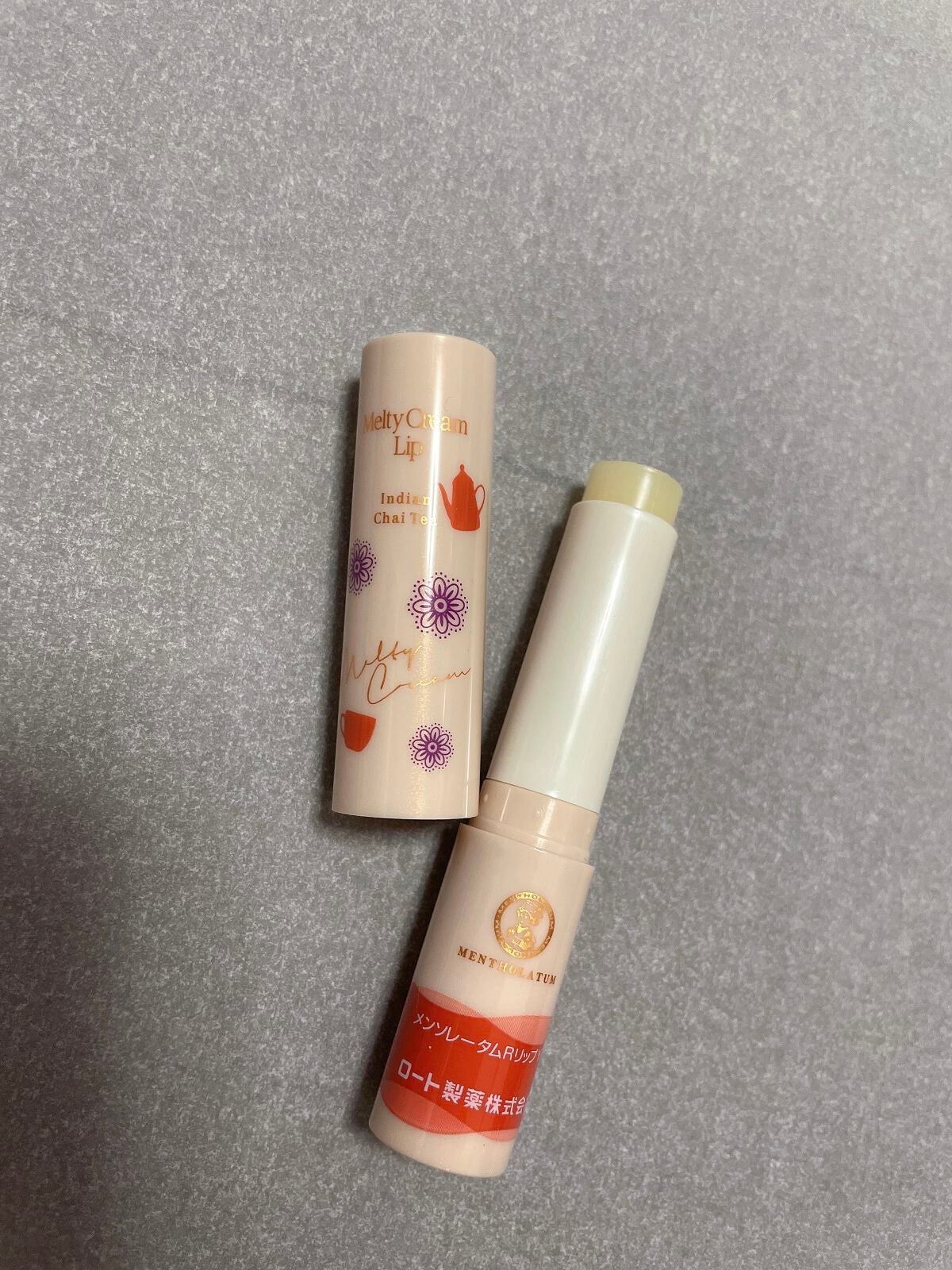 メルティクリームリップ インディアンチャイティーの香り/メンソレータム/リップクリームを使ったクチコミ(3枚目)