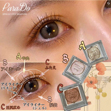 パラドゥ シングルアイシャドウ /パラドゥ/単色アイシャドウを使ったクチコミ(2枚目)