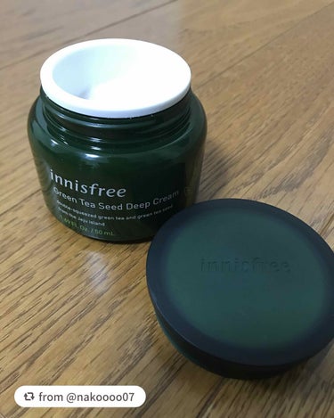 グリーンティーシード ディープクリーム/innisfree/フェイスクリームを使ったクチコミ（2枚目）