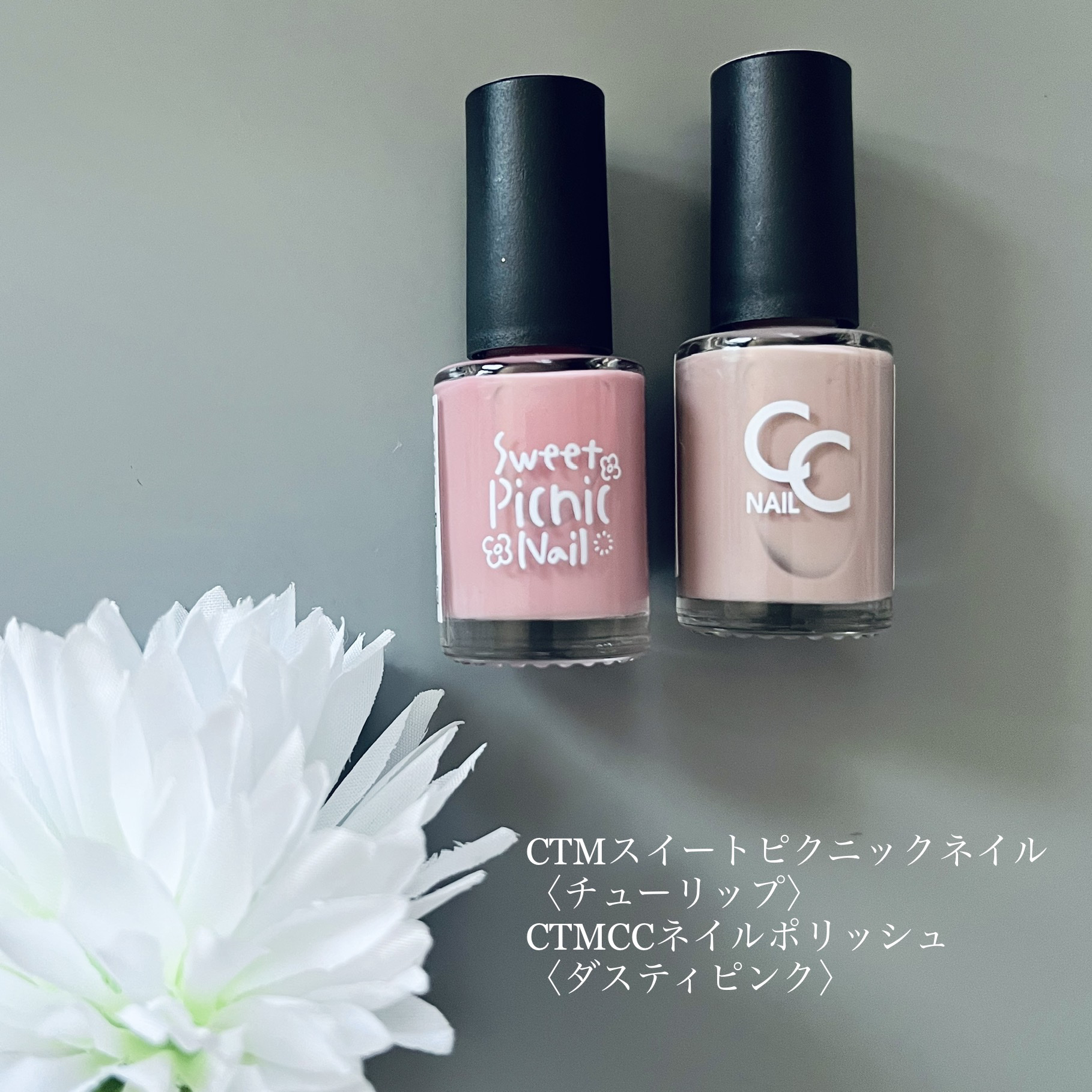 CTMCCネイルポリッシュ ダスティピンク/セリア/マニキュアを使ったクチコミ（2枚目）