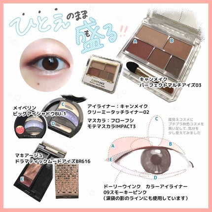 パーフェクトマルチアイズ/キャンメイク/アイシャドウパレットを使ったクチコミ(1枚目)