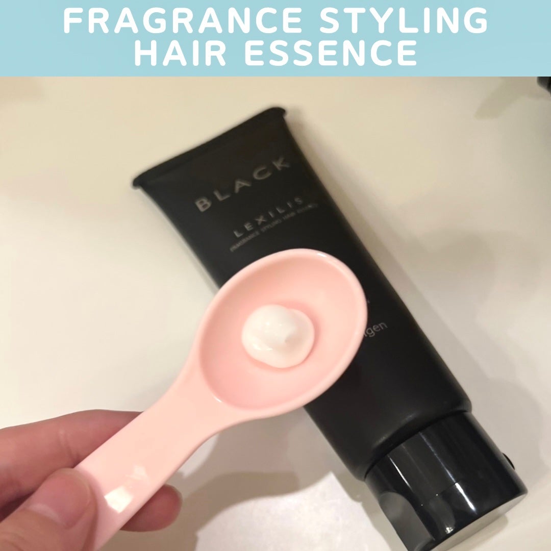 ブラック フレグランス スタイリング ヘアエッセンス/LEXILIS/アウトバストリートメントを使ったクチコミ(3枚目)