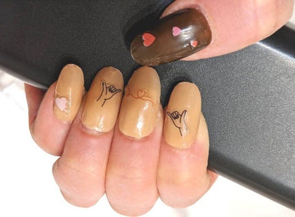 ネイルシール/DAISO/ネイルシールを使ったクチコミ(2枚目)