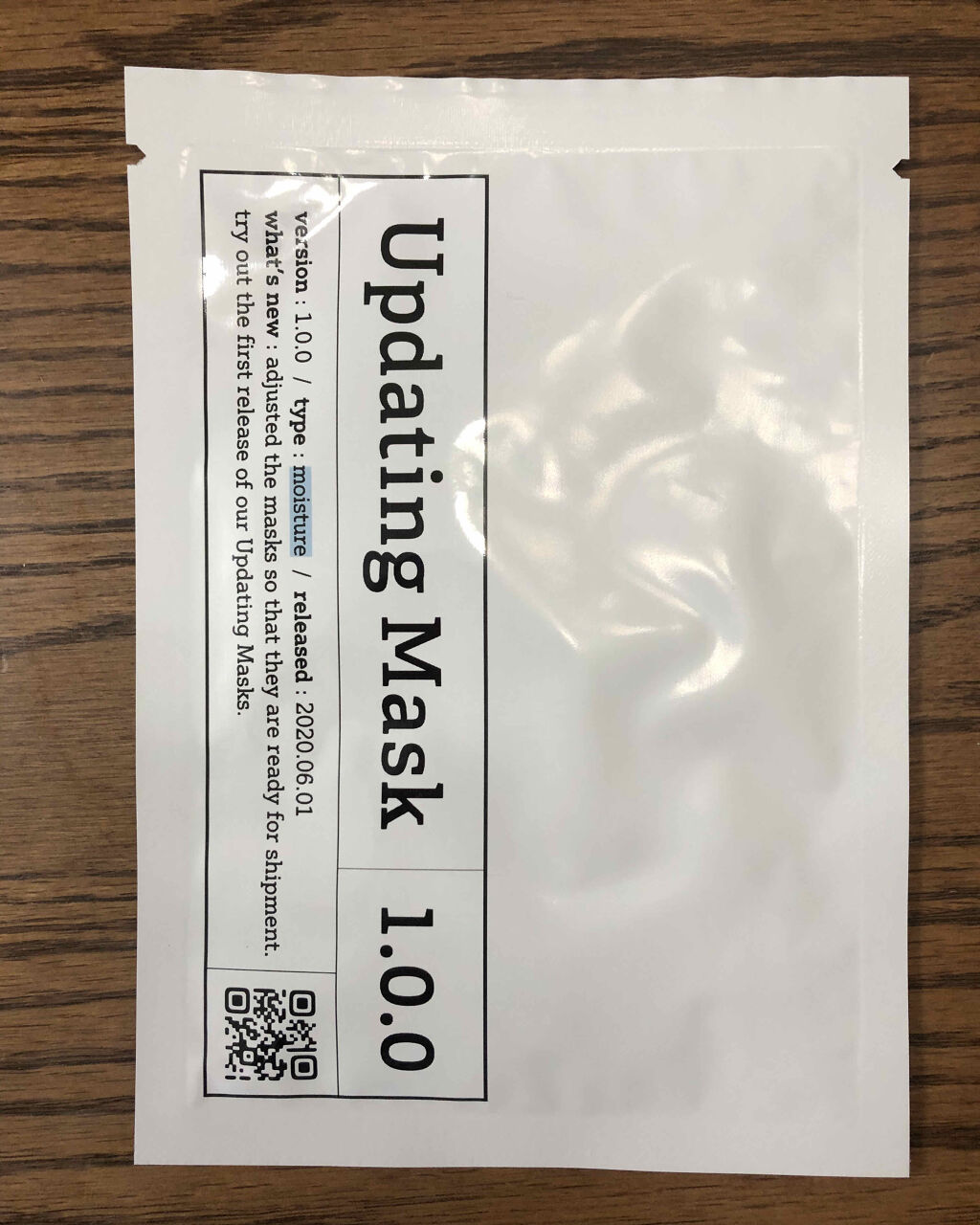 Updating Mask 1.0.0 Type M（保湿）／moisture 1セット5枚入り/meol/シートマスク・パックを使ったクチコミ（2枚目）