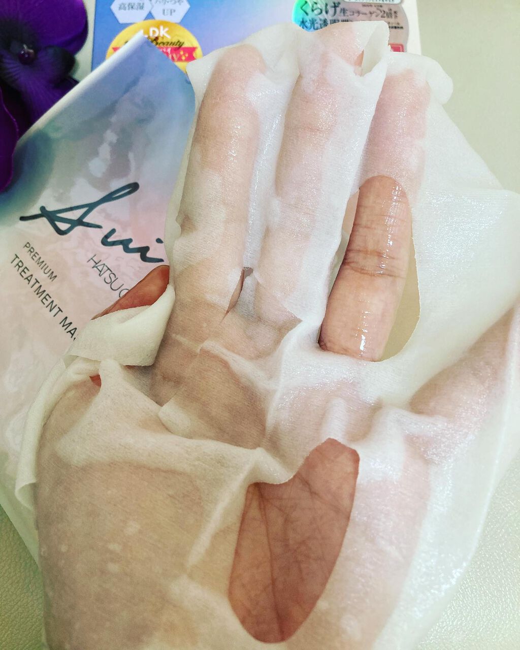 プレミアムトリートメントマスク/SUIKO HATSUCURE/シートマスク・パックを使ったクチコミ(4枚目)