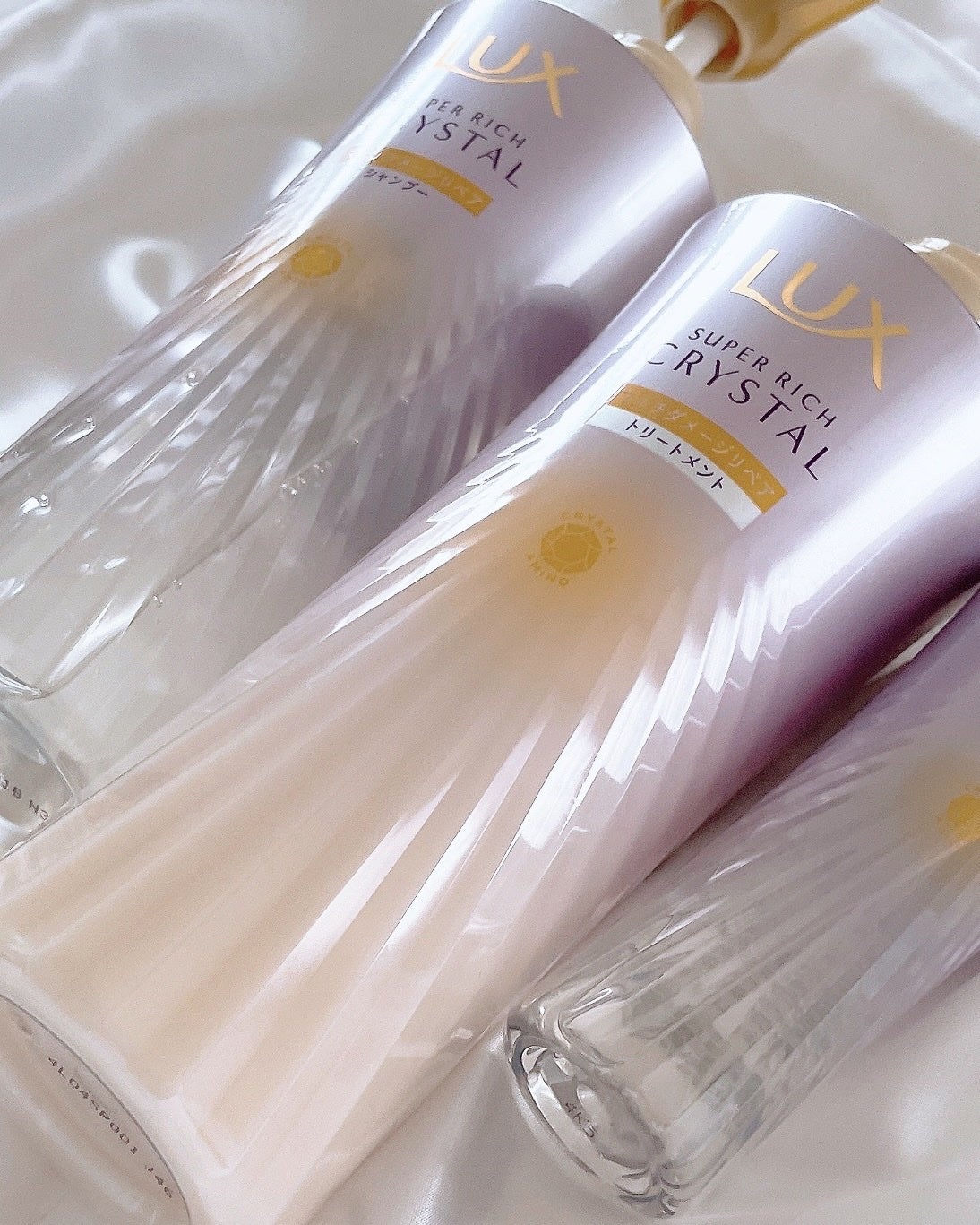 スーパーリッチクリスタル マルチダメージリペア シャンプー/トリートメント/LUX/市販シャンプーを使ったクチコミ(5枚目)