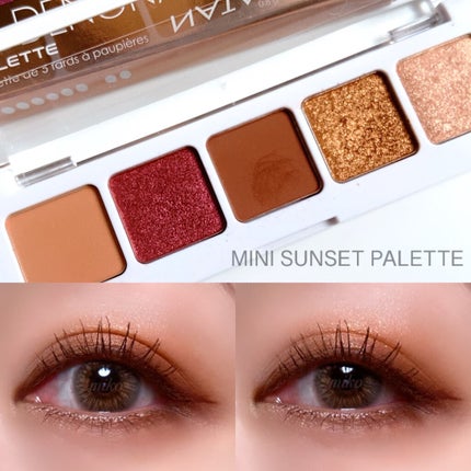 NATASHA DENONA SUNSET PALETTE アイシャドウパレット 試してみた】 ミニサンセットパレット Natasha Denonaのリアルな