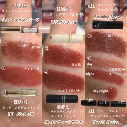 ラスティンググロスリップ/CEZANNE/口紅を使ったクチコミ(2枚目)