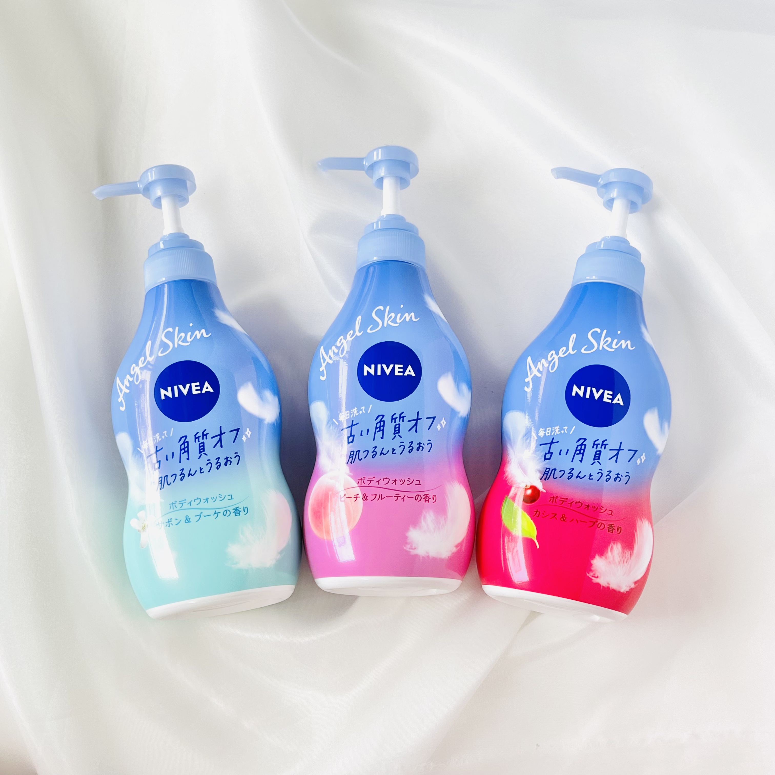 ニベア エンジェルスキン ボディウォッシュ カシス＆ハーブの香り/ニベア/ボディソープを使ったクチコミ（1枚目）