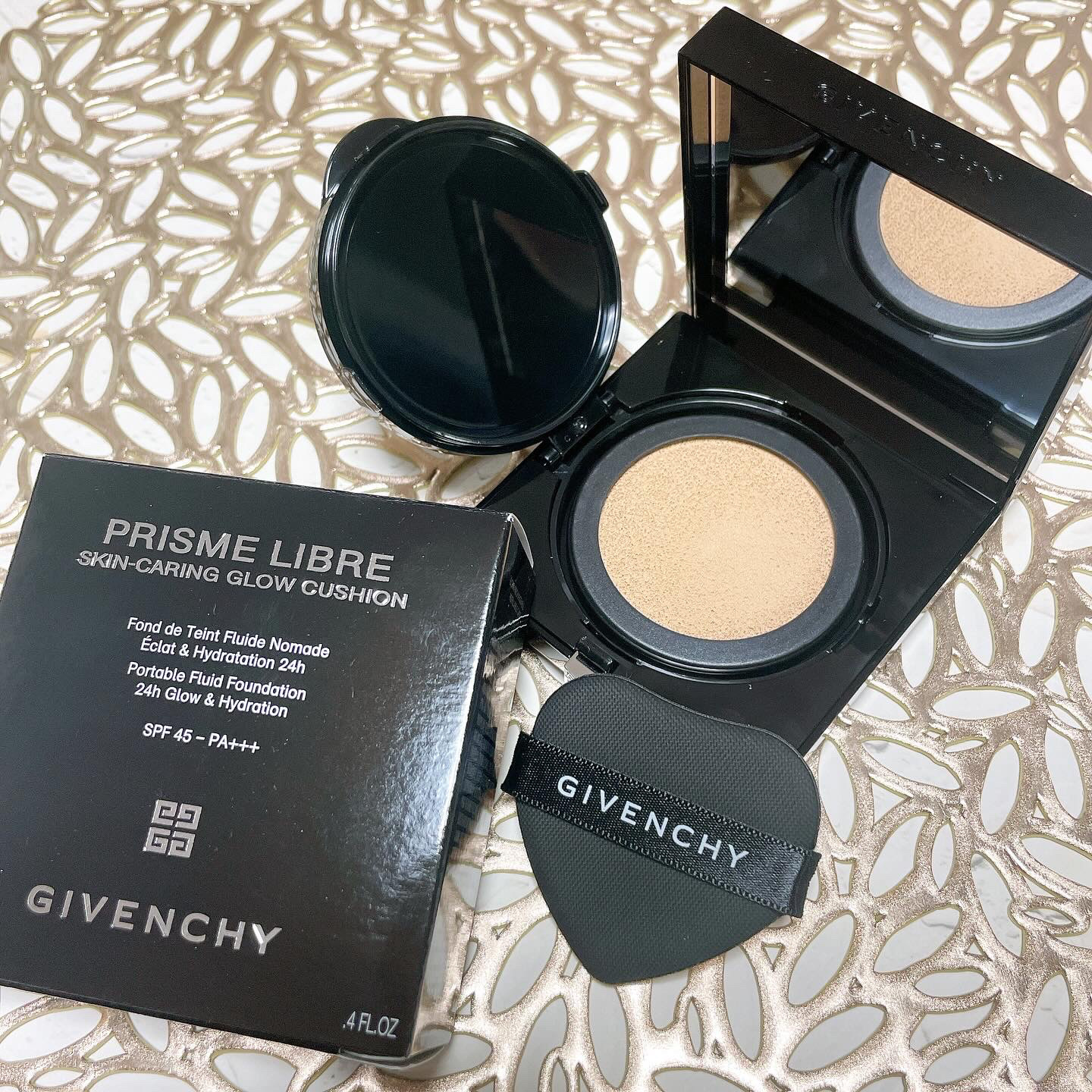 プリズム・リーブル・スキンケアリング・グロウ・クッション/GIVENCHY/クッションファンデーションを使ったクチコミ（2枚目）