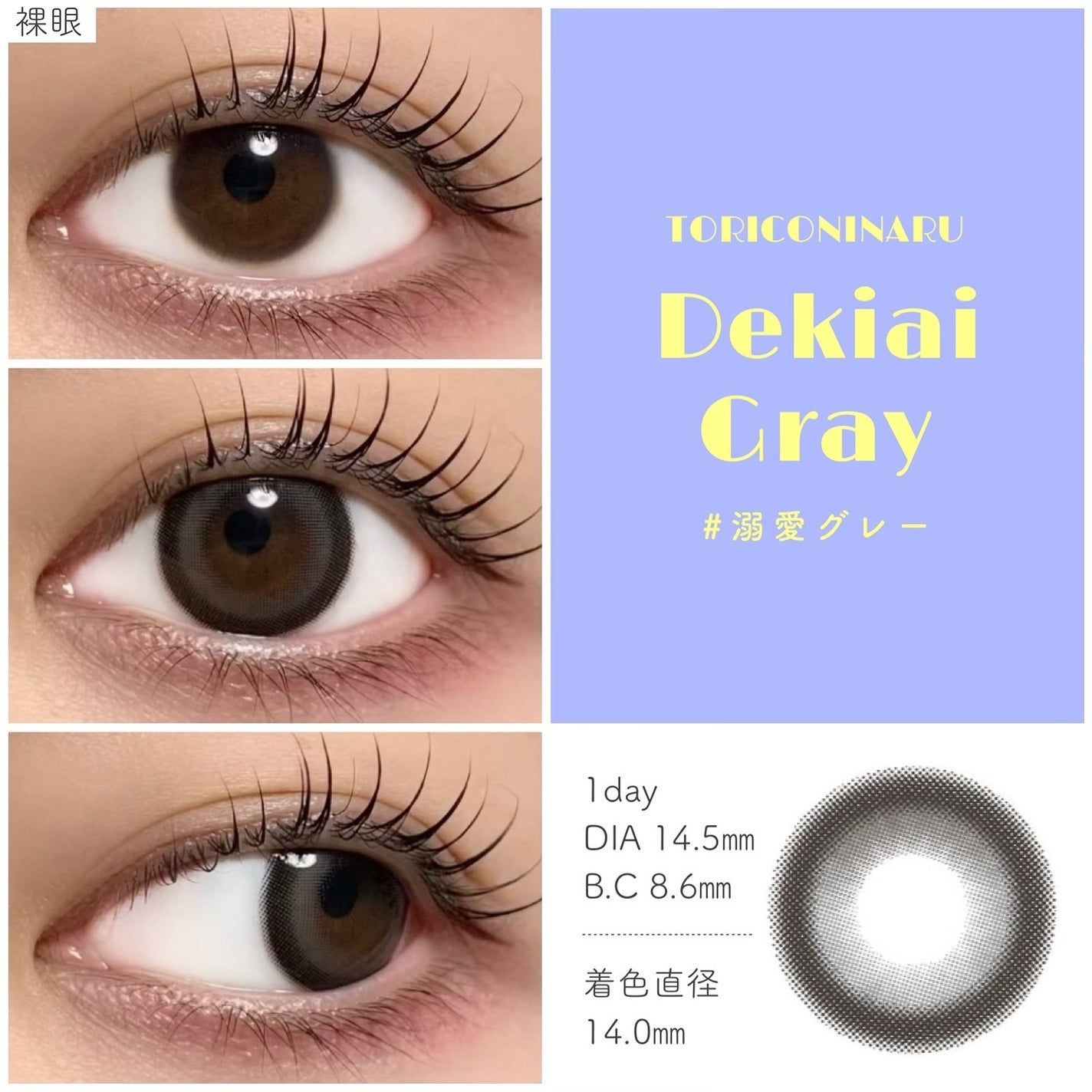 トリコニナル ワンデー/トリコニナル/ワンデー(1DAY)カラコンを使ったクチコミ(3枚目)