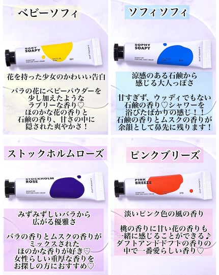シグネチャーパフュームハンドクリームミニチュアギフトセット/DUFT&DOFT/ハンドクリームを使ったクチコミ(3枚目)