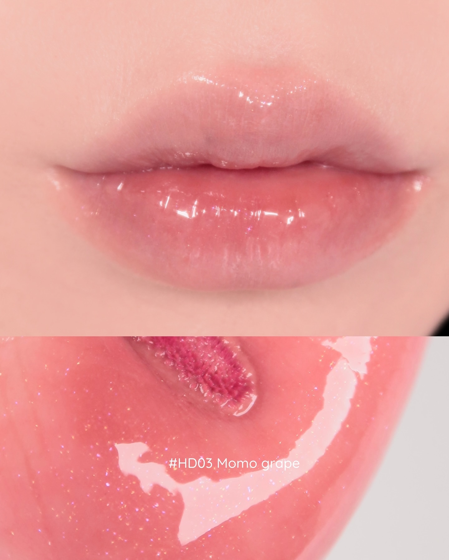 アンドバイロムアンド　グラッシーボムティント/&nd by rom&nd/リップティントを使ったクチコミ（3枚目）