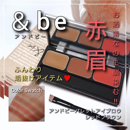 パレットアイブロウ/&be/パウダーアイブロウを使ったクチコミ(1枚目)