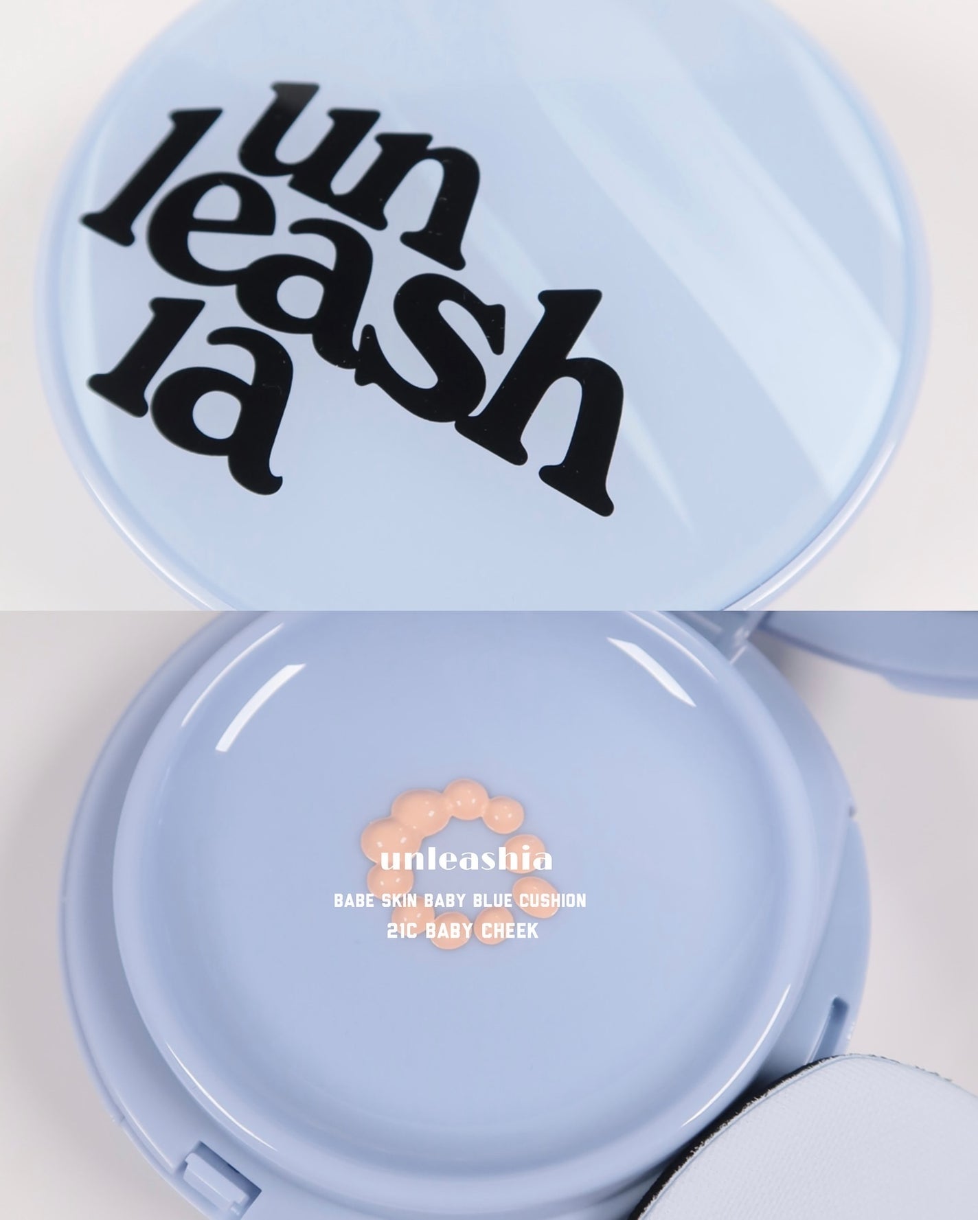 ベイブスキンベイビーブルークッション/unleashia/クッションファンデーションを使ったクチコミ(1枚目)