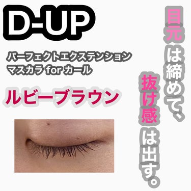 パーフェクトエクステンション マスカラ for カール/D-UP/マスカラを使ったクチコミ（1枚目）