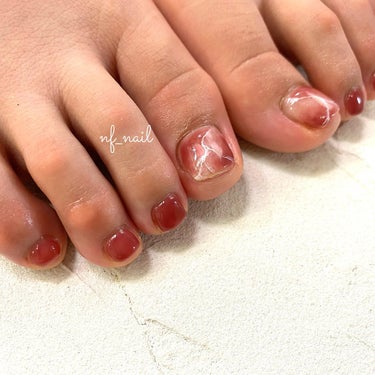 Natsumi◎nailist on LIPS 「footnail..#ネイル#ネイルデザイン#ネイルアート..」（1枚目）