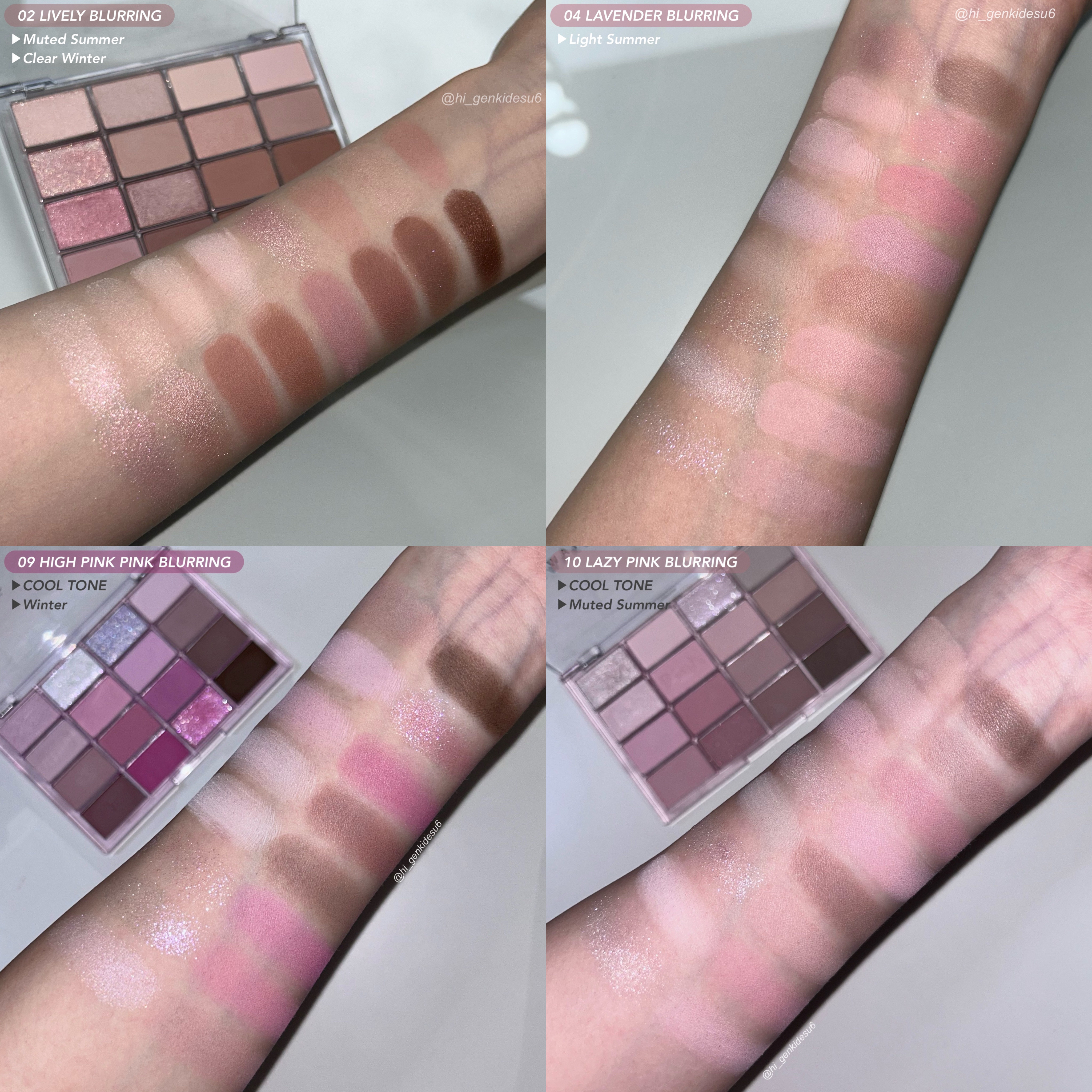 ソフトブラーリングアイパレット/wakemake/アイシャドウパレットを使ったクチコミ（3枚目）