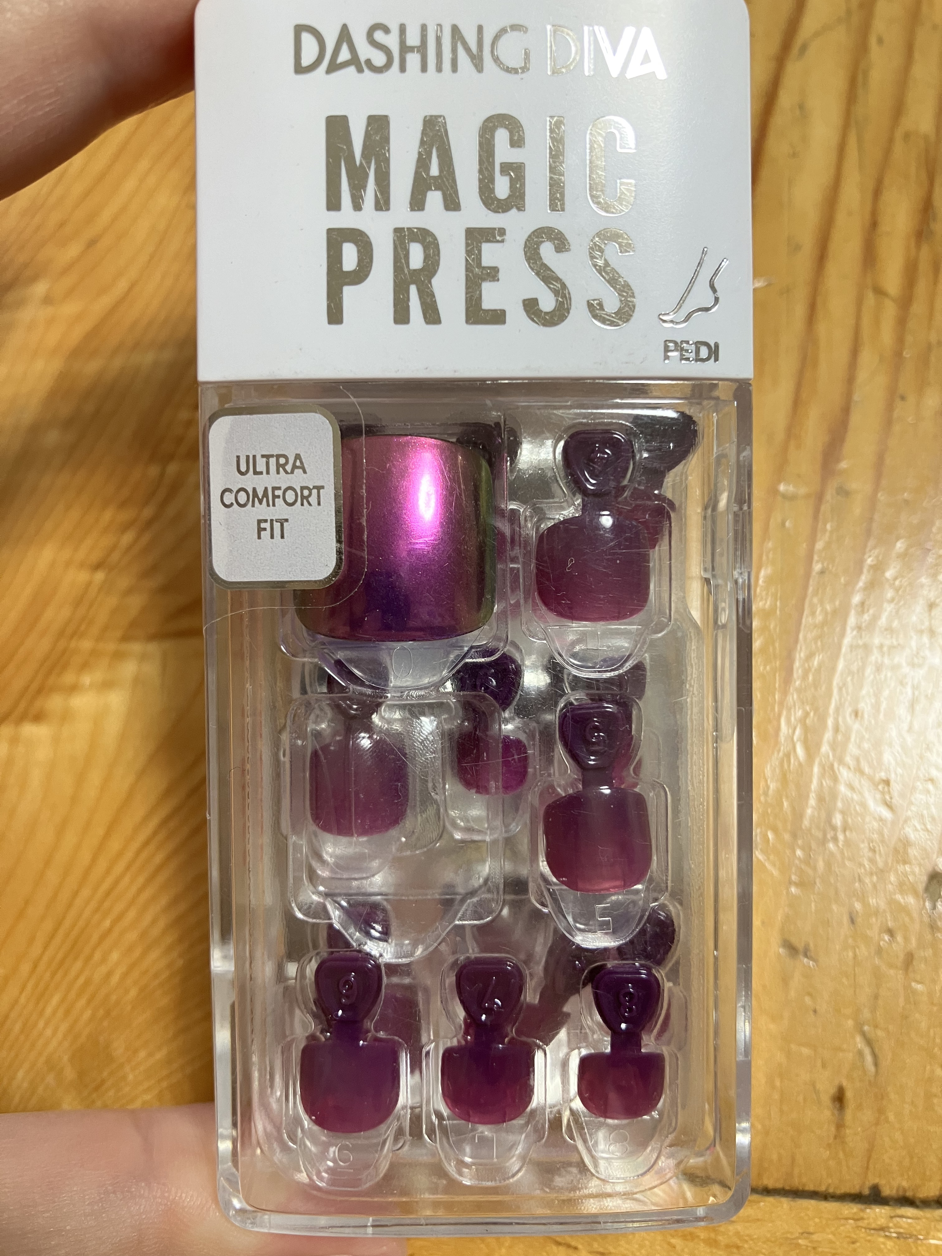MAGIC PRESS FOOT Plum Galaxy Mirror/DASHINGDIVA MAGICPRESS/ネイルシールを使ったクチコミ（1枚目）