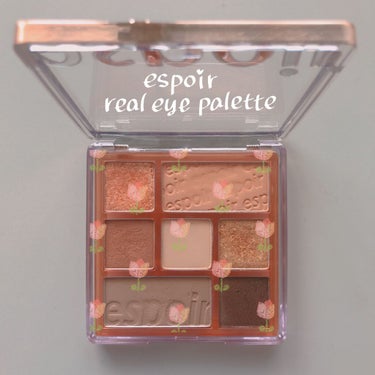 espoir リアルアイパレットのクチコミ「春メイクにおすすめ🍑ピーチコーラルパレット


espoir   real eye palet.....」（1枚目）