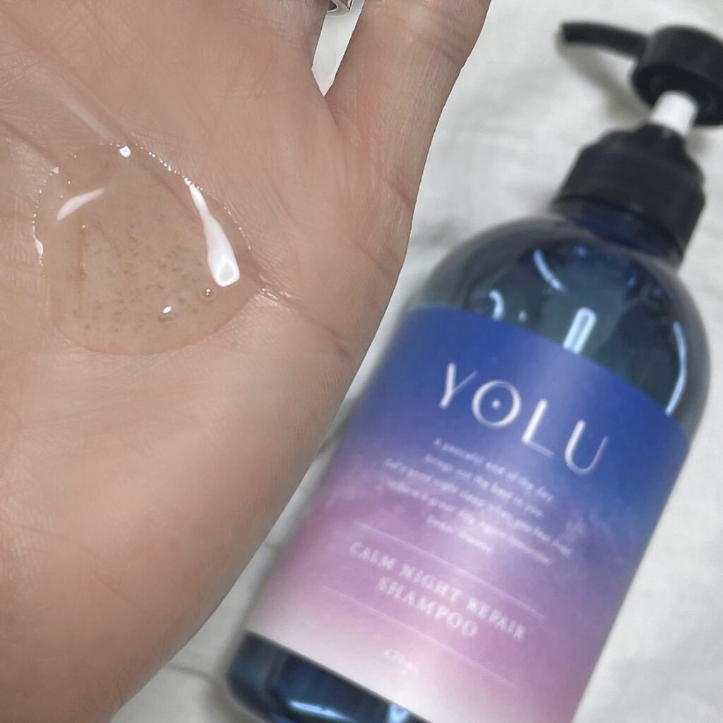 カームナイトリペアシャンプー／トリートメント/YOLU/市販シャンプーを使ったクチコミ（3枚目）