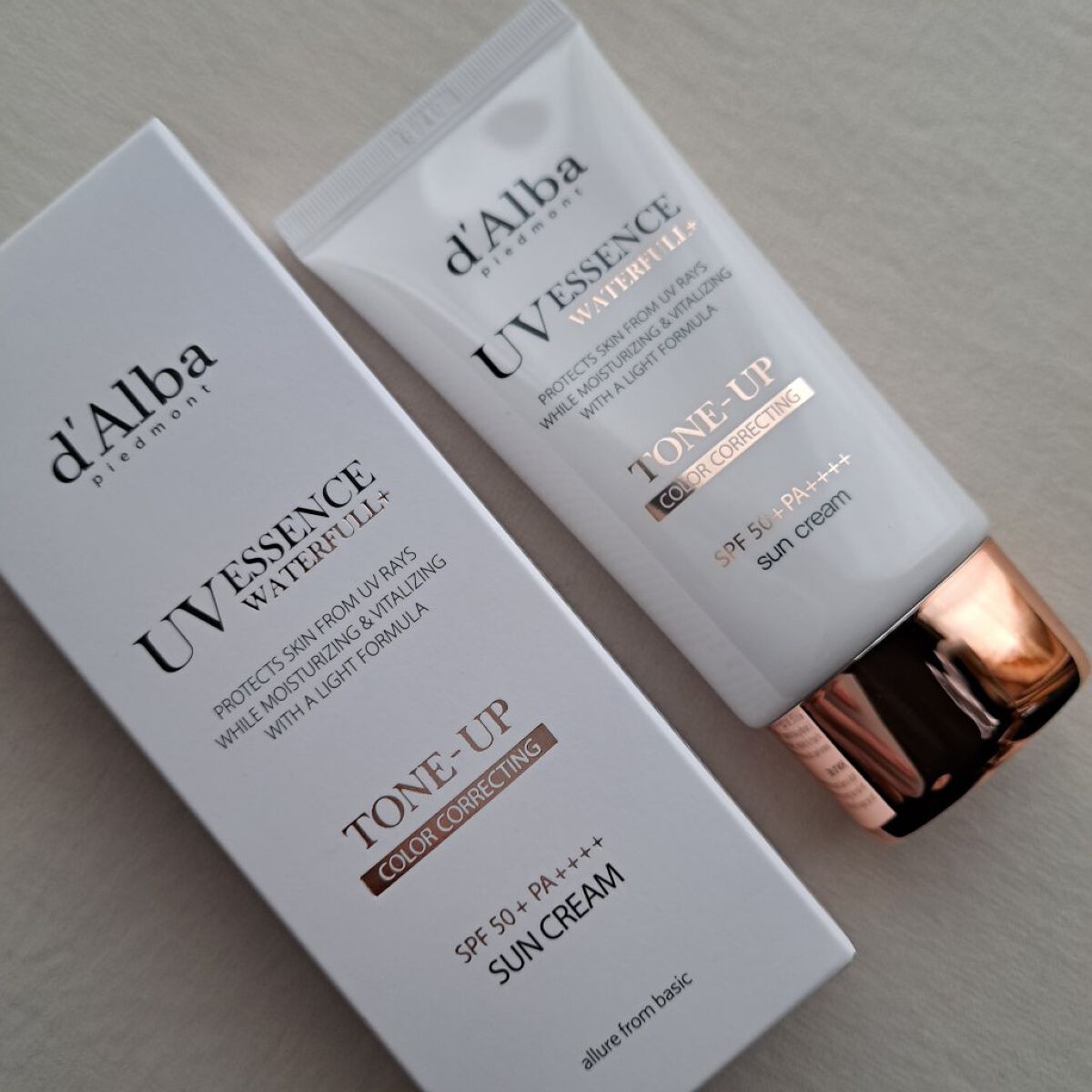 ウォータフルトーンアップサンクリーム/ダルバ/日焼け止めクリームを使ったクチコミ（1枚目）