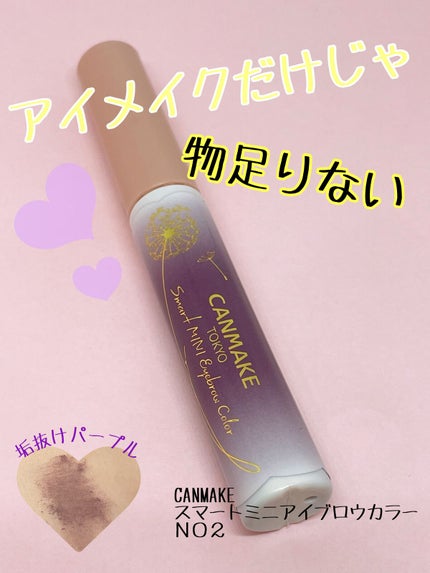 スマートミニアイブロウカラー/キャンメイク/眉マスカラを使ったクチコミ(1枚目)