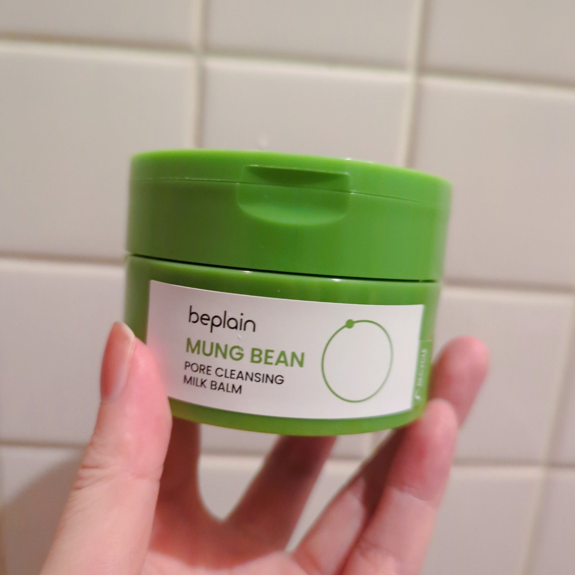 緑豆毛穴クレンジングミルクバーム/beplain/クレンジングバームを使ったクチコミ（1枚目）