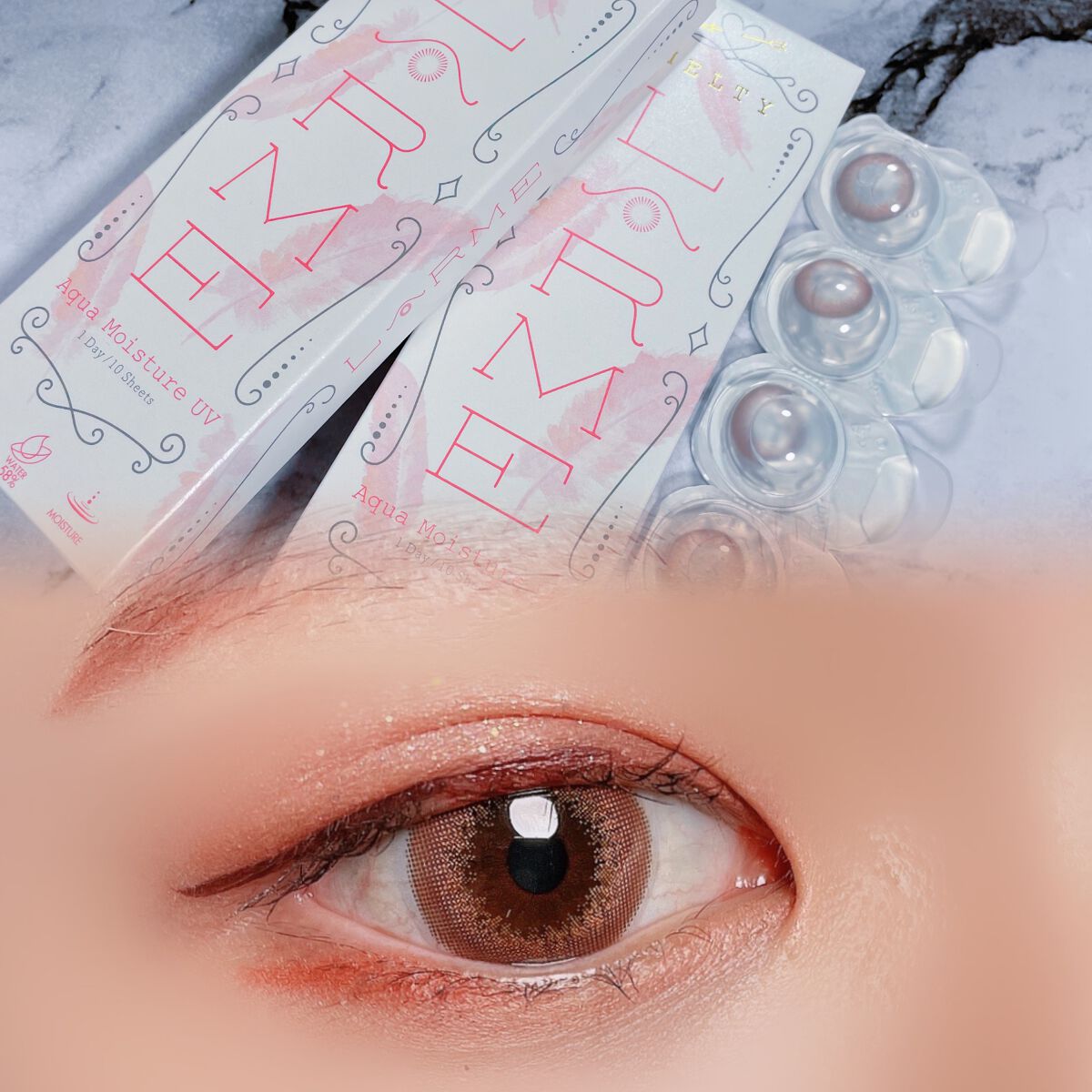 LARME MELTY SERIES(ラルムメルティシリーズ) ピンクチュール/LARME/カラーコンタクトレンズを使ったクチコミ（1枚目）