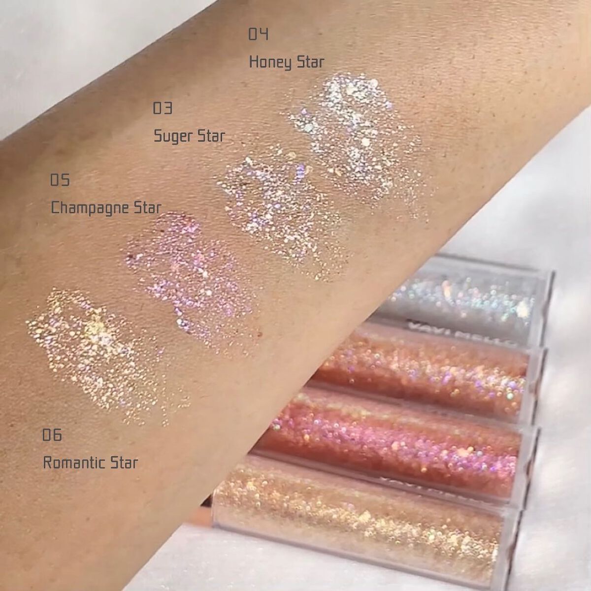 トゥインクルグリッター/VAVI MELLO/グリッターを使ったクチコミ(3枚目)