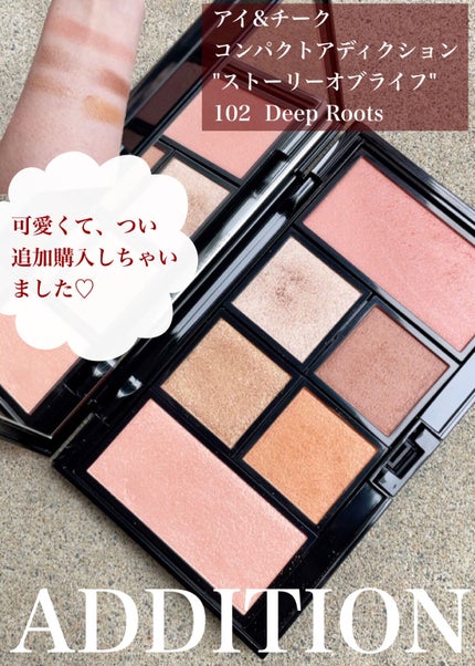 アイ & チーク コンパクトアディクション “ストーリー オブ ライフ” 102 Deep Roots/ADDICTION/アイシャドウパレットを使ったクチコミ(1枚目)