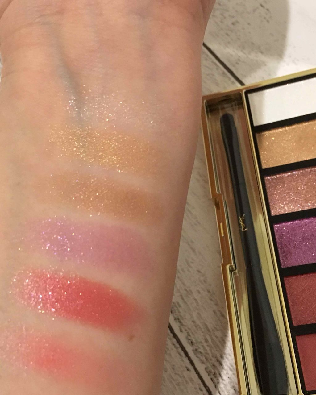 メイクパレット シマー ラッシュ/YVES SAINT LAURENT BEAUTE/アイシャドウパレットを使ったクチコミ(3枚目)