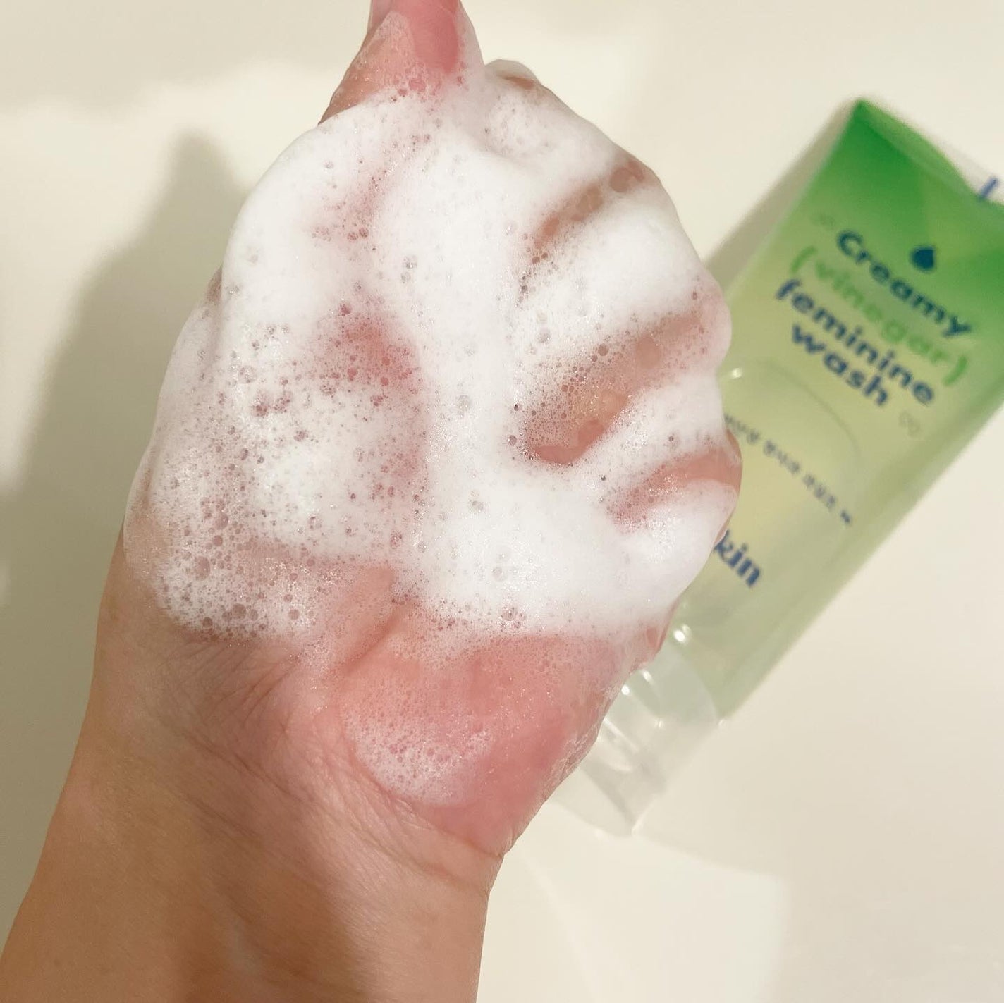 クリーミービネガーフェミニンウォッシュ/suiskin/ボディソープを使ったクチコミ(5枚目)