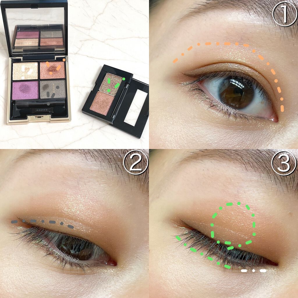 デザイニング カラー アイズ/SUQQU/アイシャドウパレットを使ったクチコミ（3枚目）