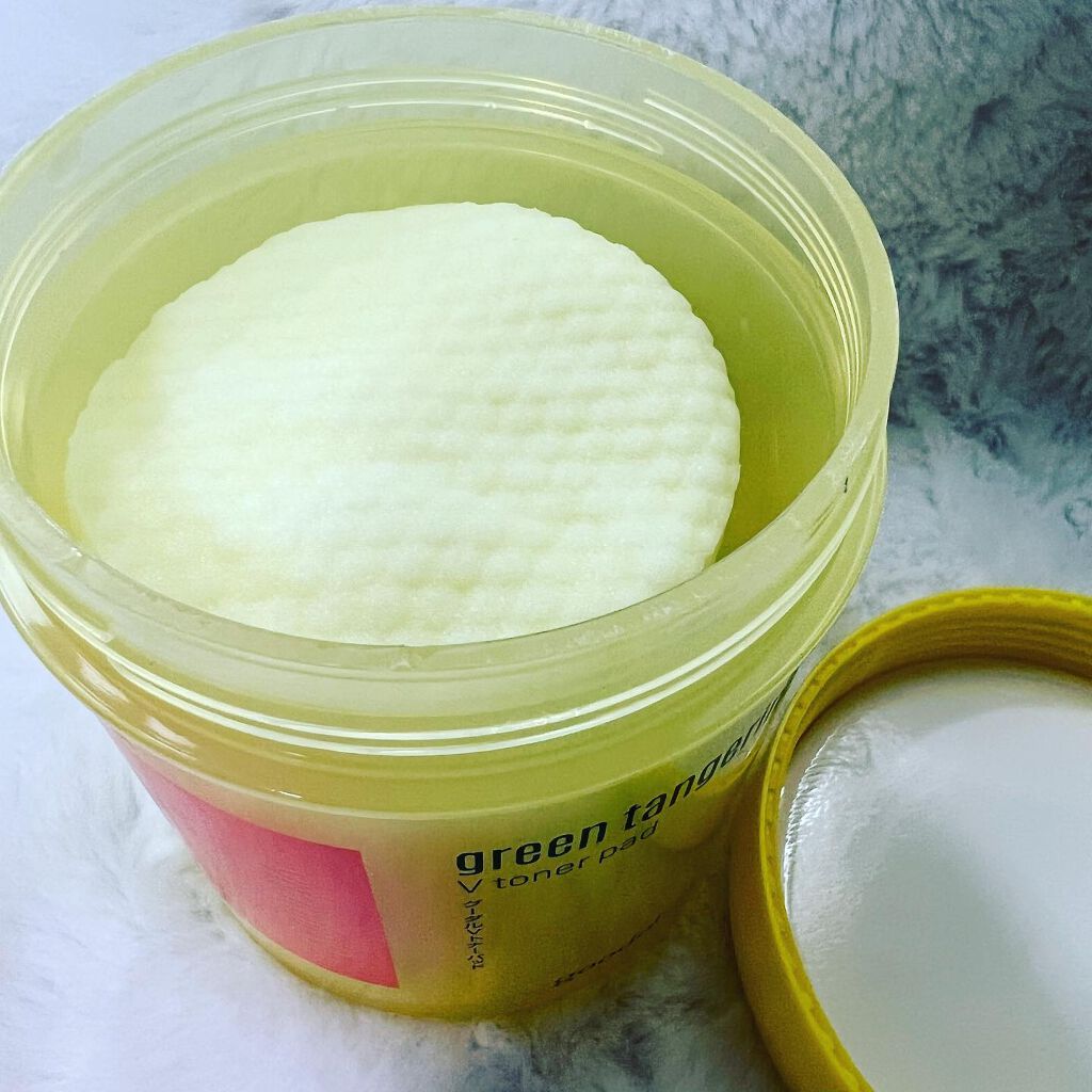 グリーンタンジェリン ビタCダークスポットケアパッド/goodal/トナーパッドを使ったクチコミ（2枚目）