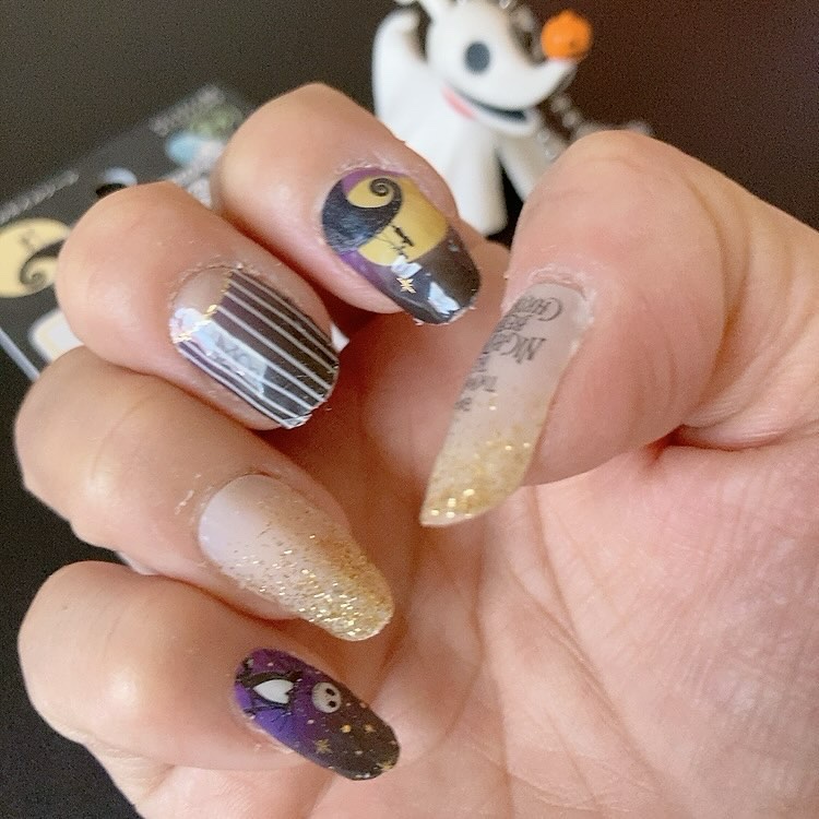 貼るジェルネイル/セリア/ネイルシールを使ったクチコミ（2枚目）