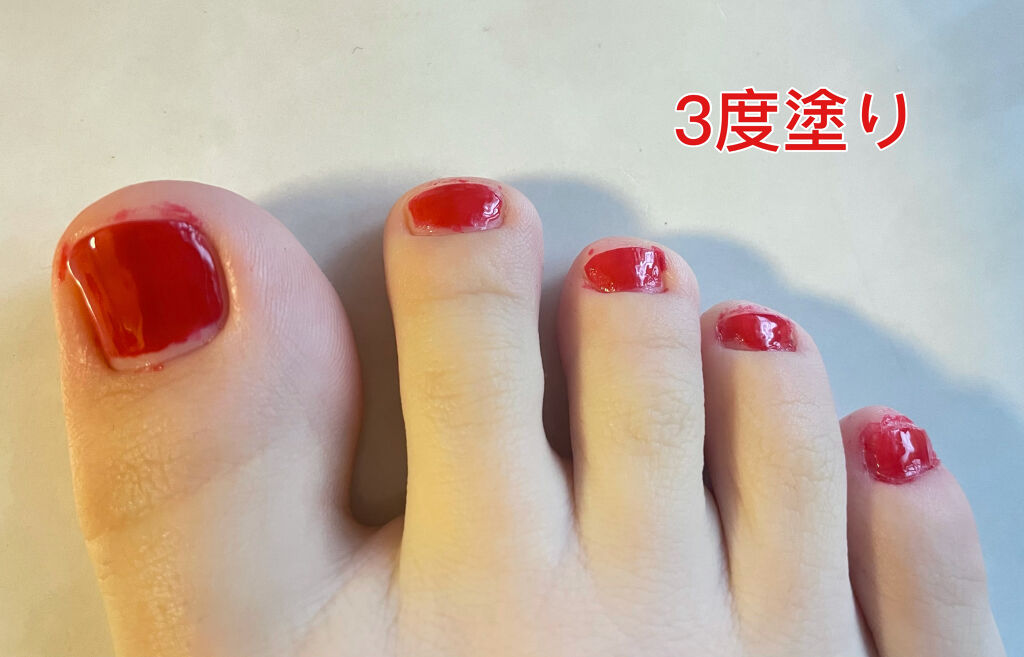 ミニネイル RD03 アモールレッド/パラドゥ/マニキュアを使ったクチコミ（3枚目）