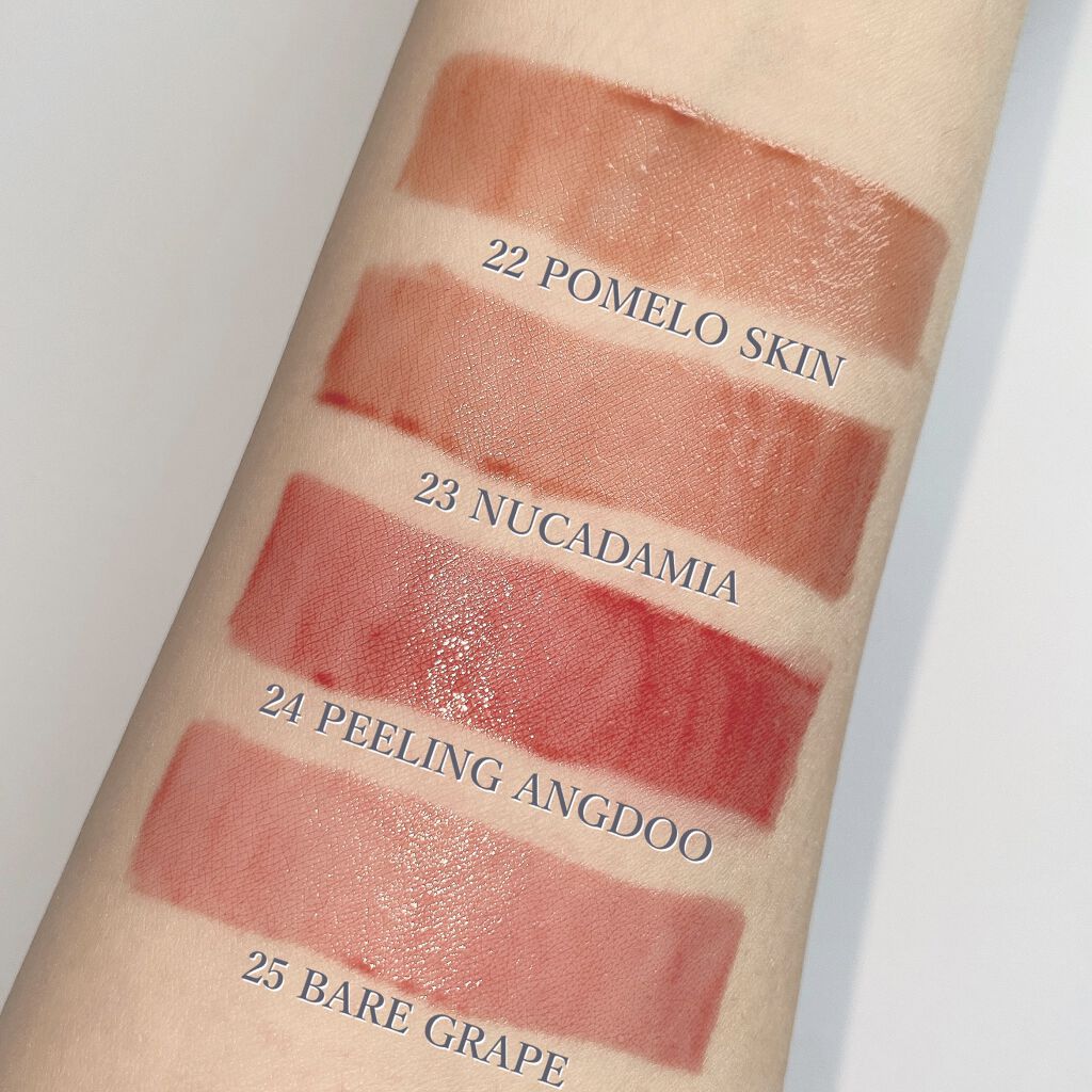 ジューシーラスティングティント/rom&nd/リップティントを使ったクチコミ(3枚目)