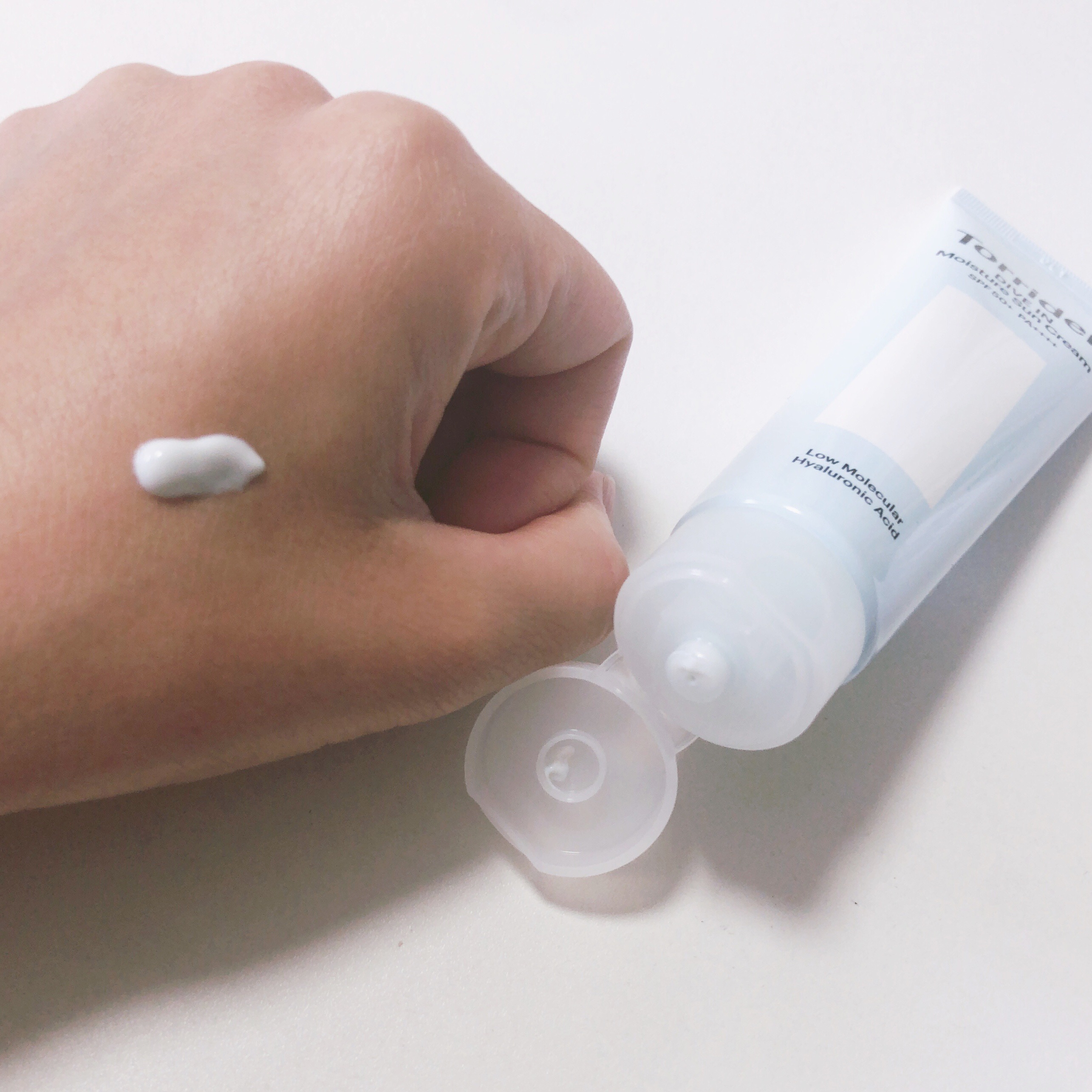 ダイブイン ウォータリーモイスチャーサンクリーム/Torriden/日焼け止めクリームを使ったクチコミ（3枚目）