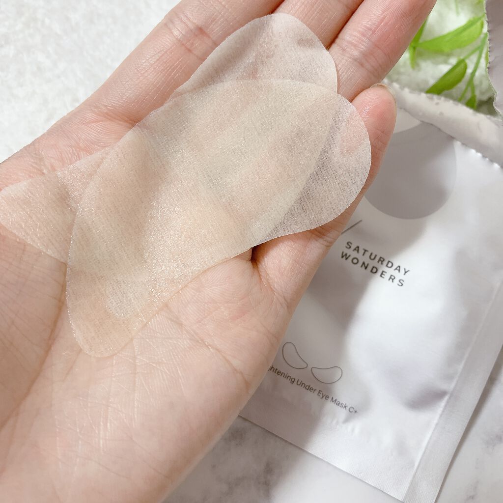 ブライトニング目元パックC+/Saturday Wonders/シートマスク・パックを使ったクチコミ(3枚目)