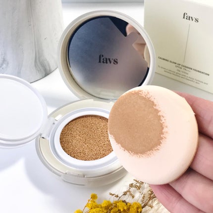 カーミンググロウアップクッションファンデーション/favs/リキッドファンデーションを使ったクチコミ(2枚目)