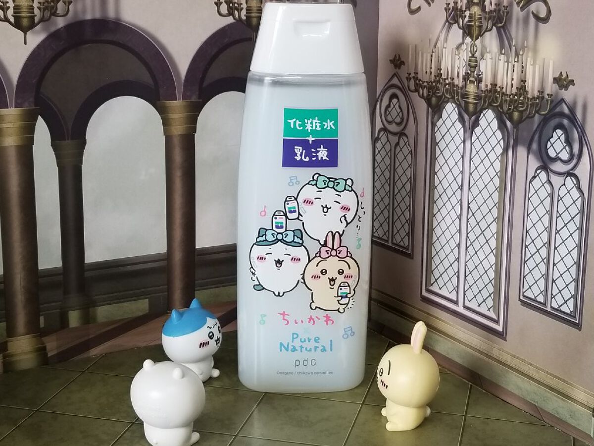 ピュア ナチュラル エッセンスローション ＵＶ ちいかわデザインコラボ(限定)/pdc/オールインワン化粧品を使ったクチコミ（1枚目）